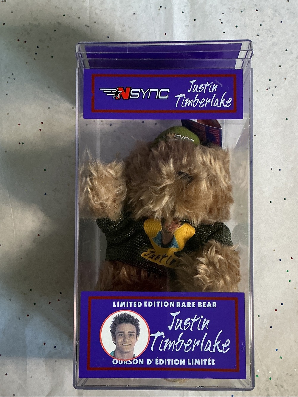 ‘N Sync Justin Timberlake Limited Edition Bear Plush - Brown